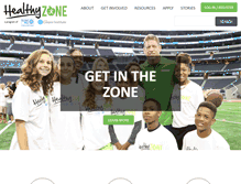 Tablet Screenshot of healthyzoneschool.com